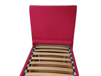 Κρεβάτι Επενδυμένο Μονό Με Ανατομικό Τελάρο Φούξια