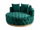 Στρογγυλός Καναπές - Πολυθρόνα Rosalia σε πράσινο χρώμα